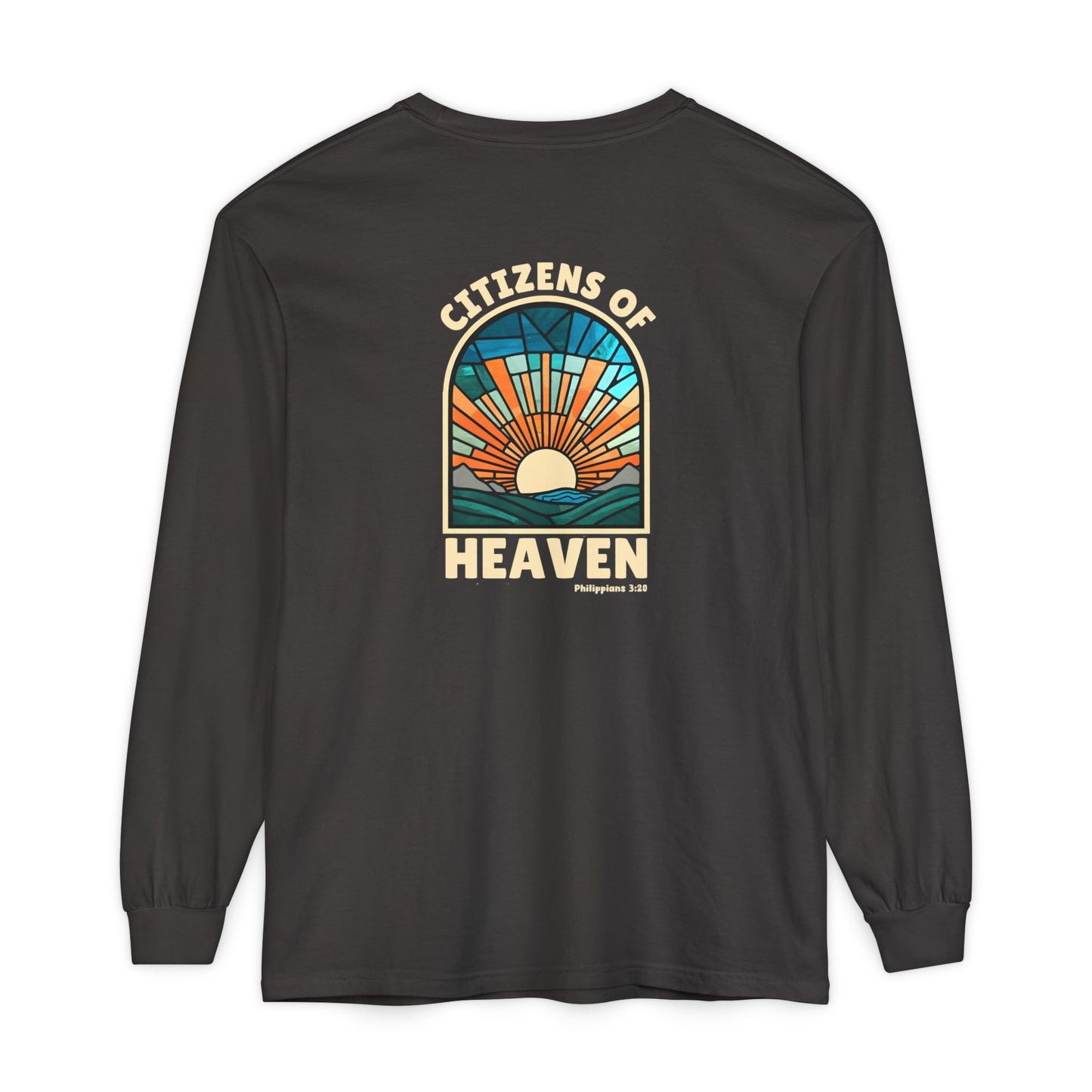 Mosaic Blue Unisex Long Sleeve T-shirt
