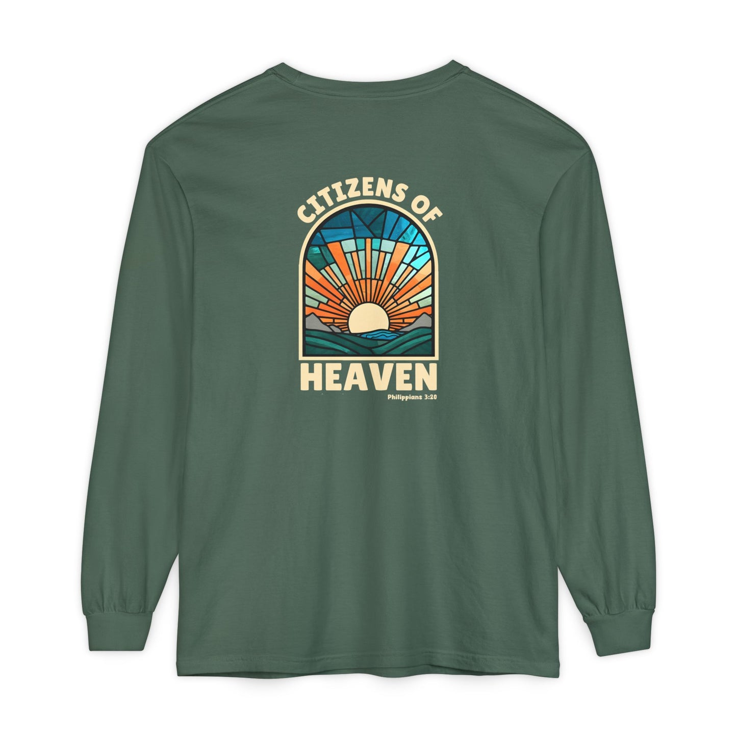 Mosaic Blue Unisex Long Sleeve T-shirt