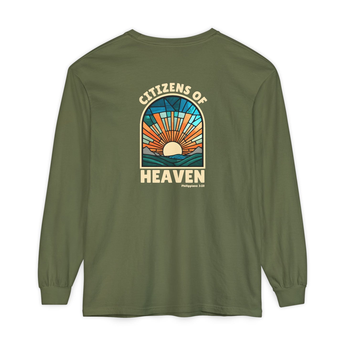 Mosaic Blue Unisex Long Sleeve T-shirt