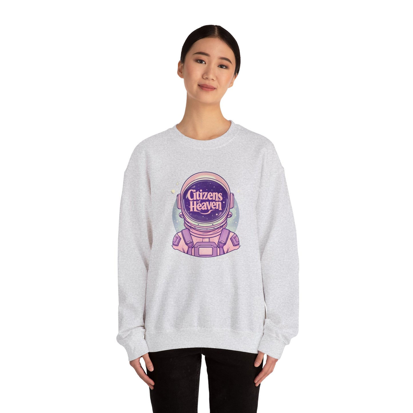 Pink Astronaut Crewneck Sweatshirt