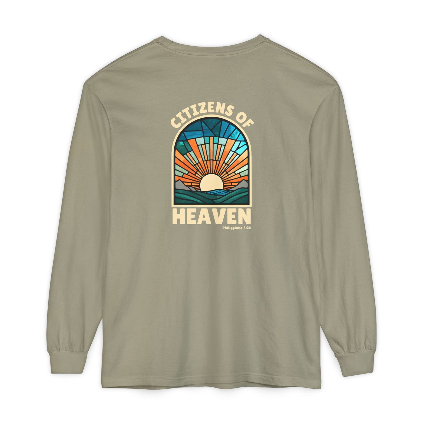 Mosaic Blue Unisex Long Sleeve T-shirt