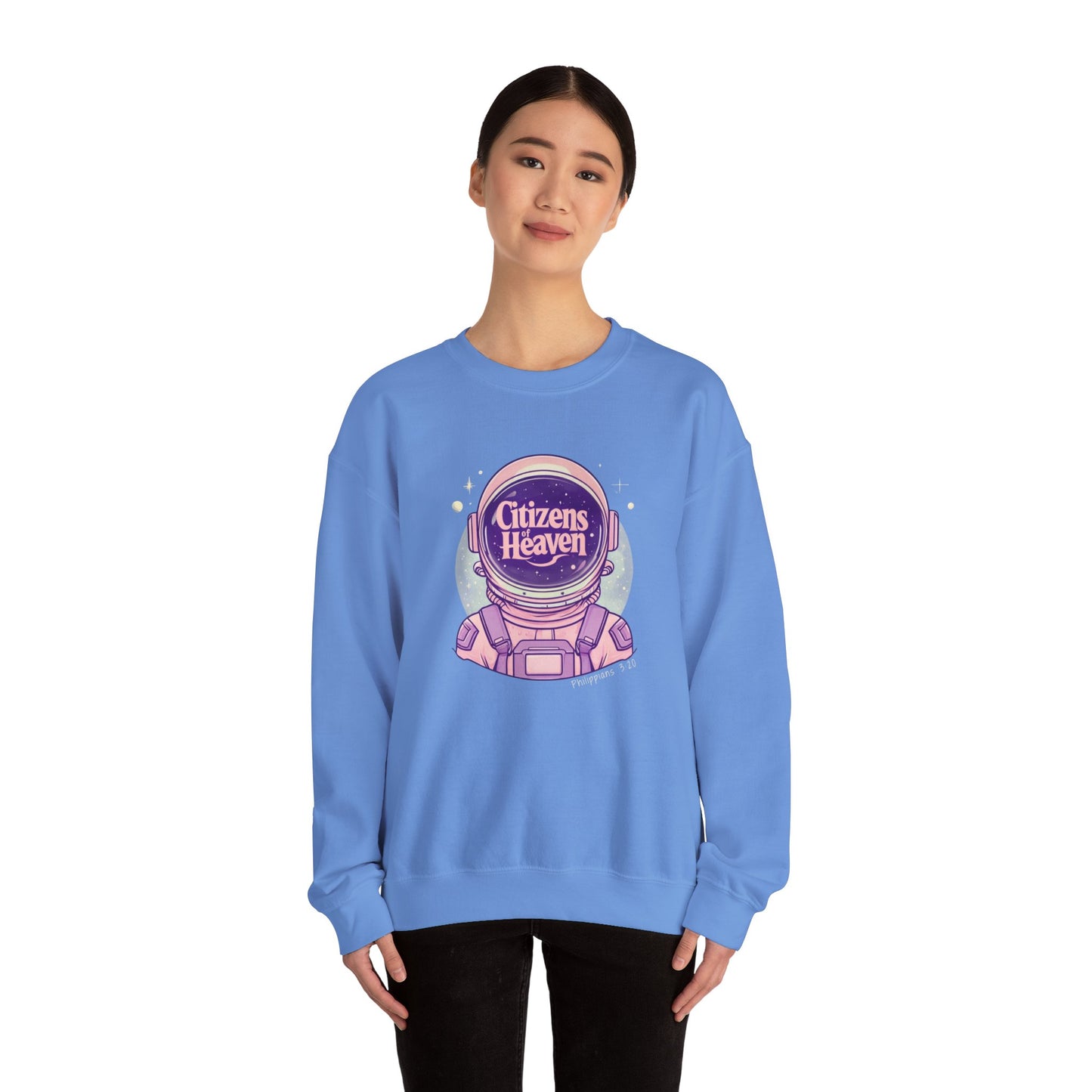 Pink Astronaut Crewneck Sweatshirt