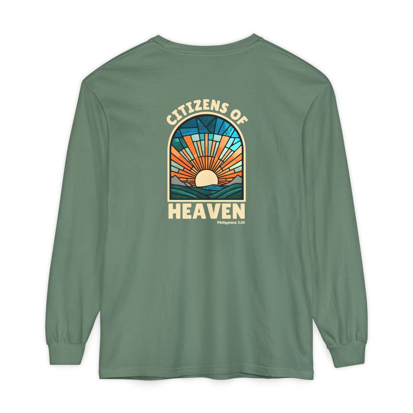Mosaic Blue Unisex Long Sleeve T-shirt