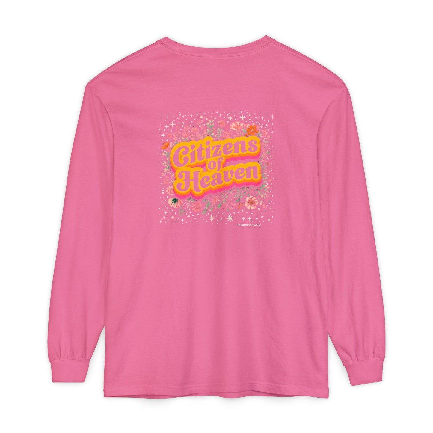Retro Stars and Flowers Long Sleeve T-shirt
