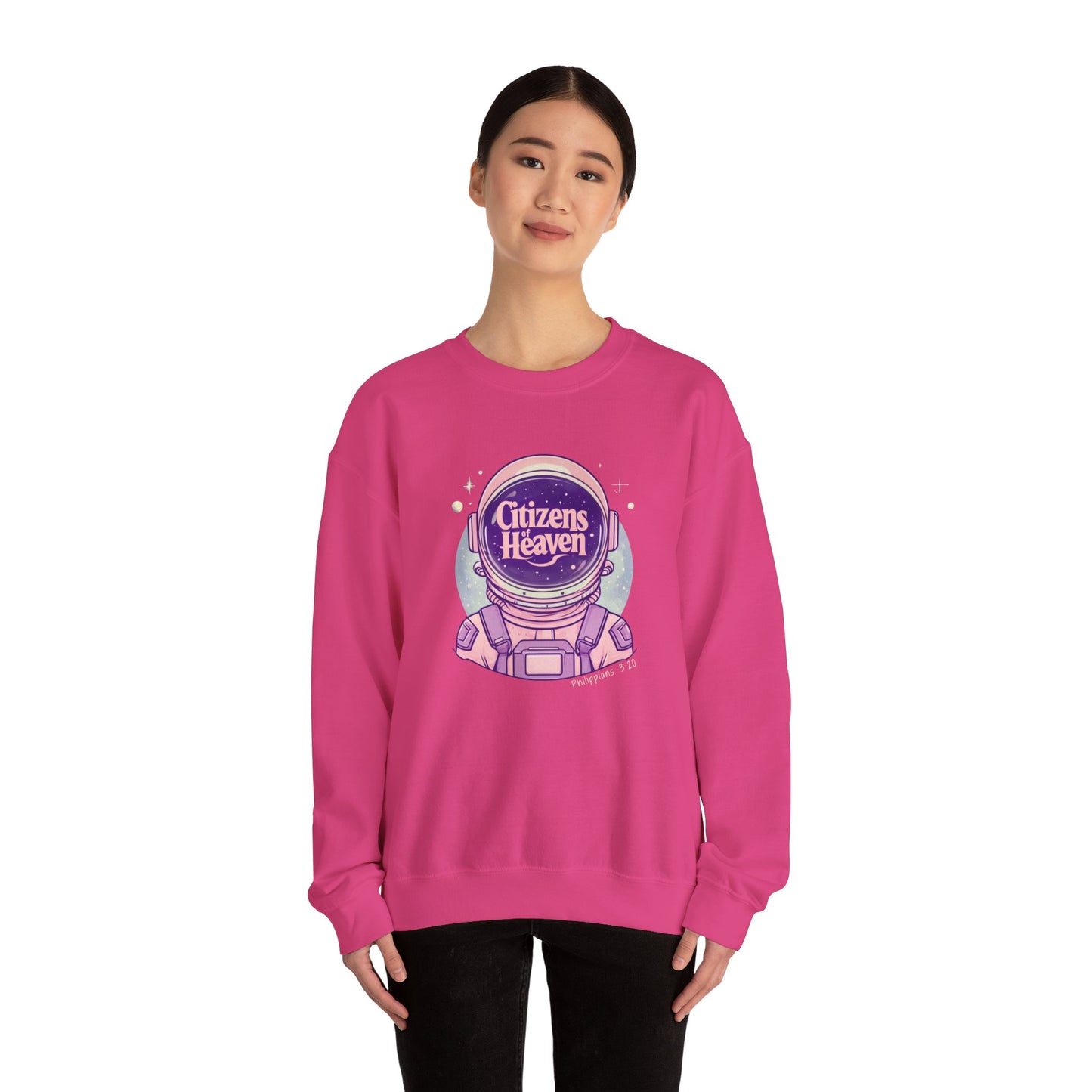 Pink Astronaut Crewneck Sweatshirt