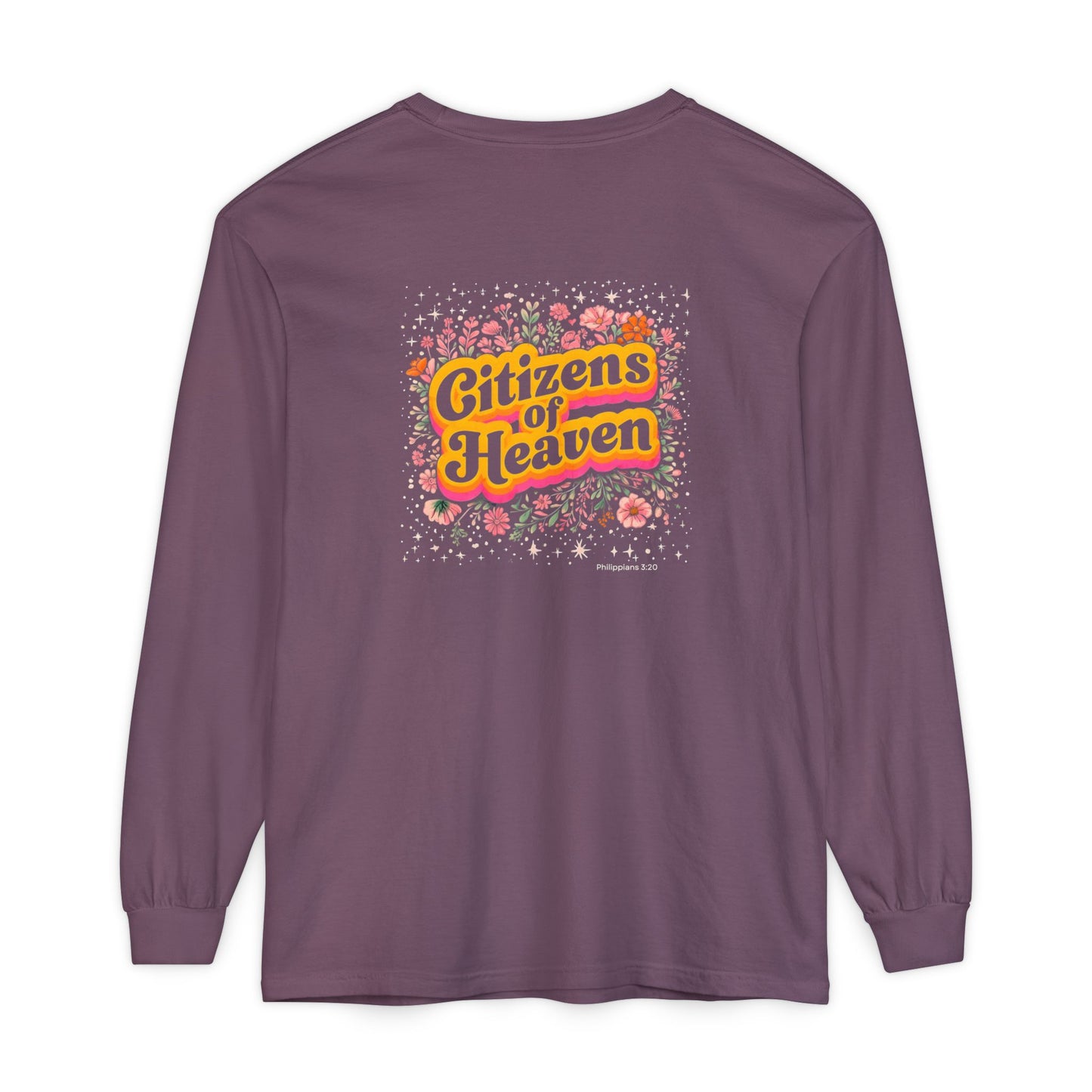 Retro Stars and Flowers Long Sleeve T-shirt