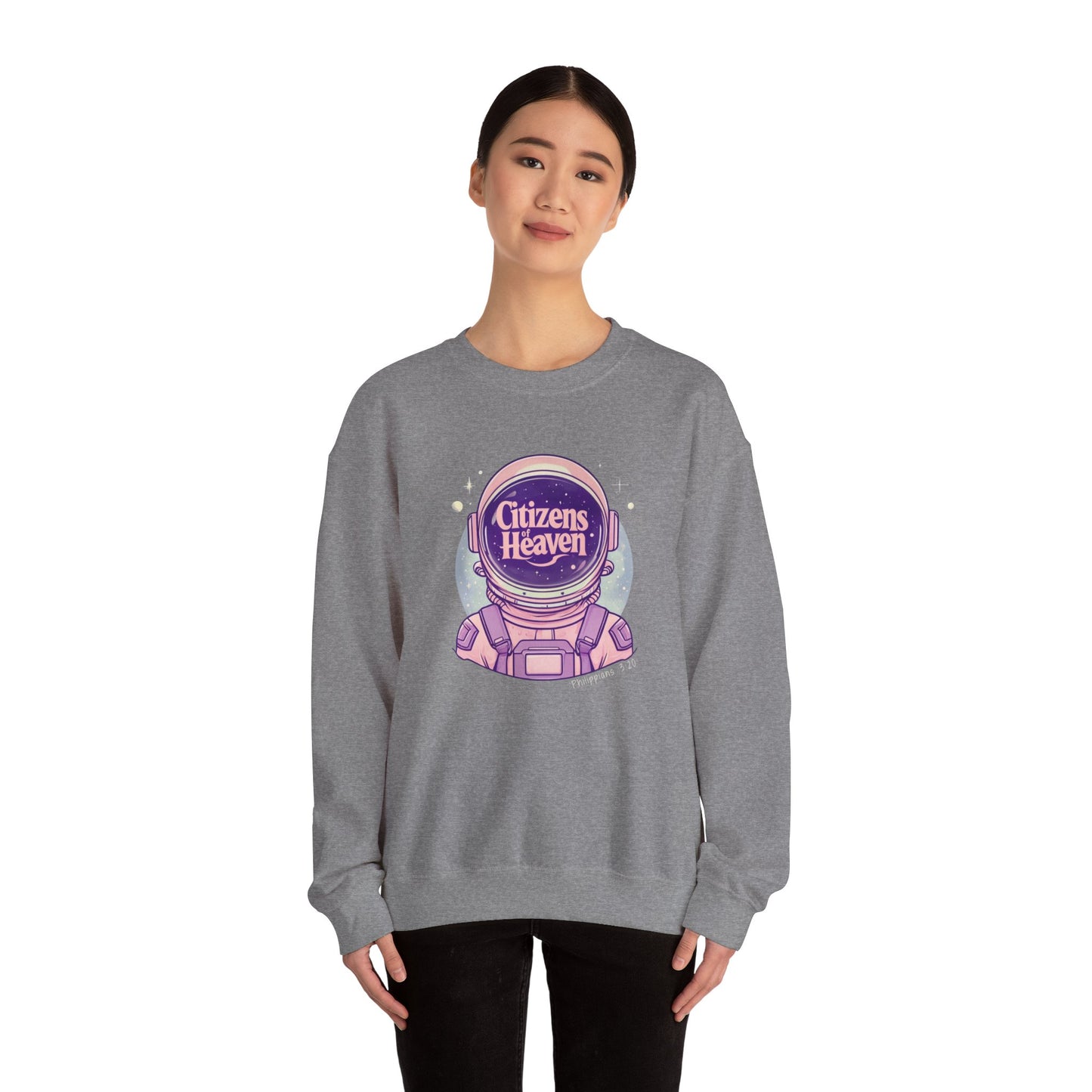 Pink Astronaut Crewneck Sweatshirt