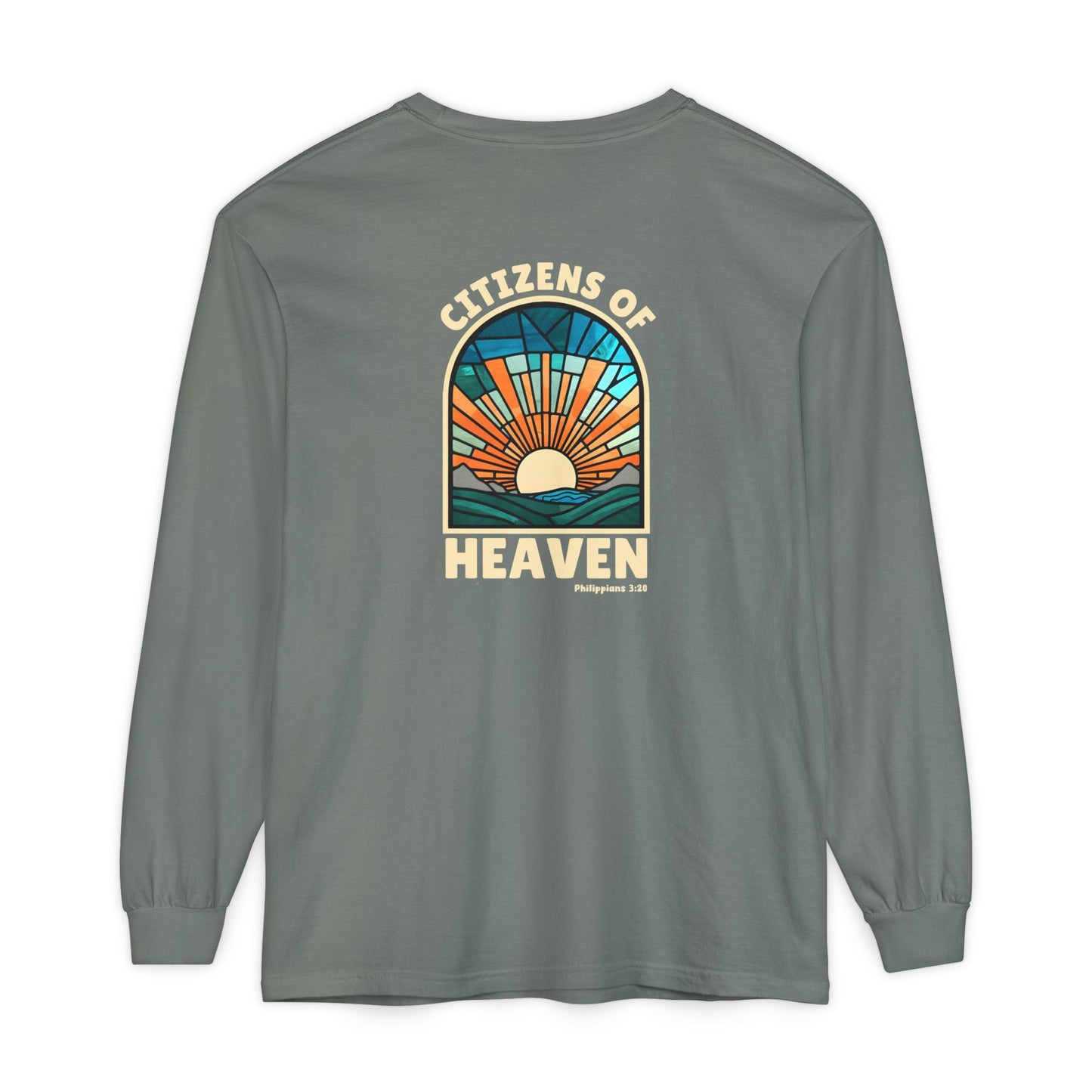 Mosaic Blue Unisex Long Sleeve T-shirt