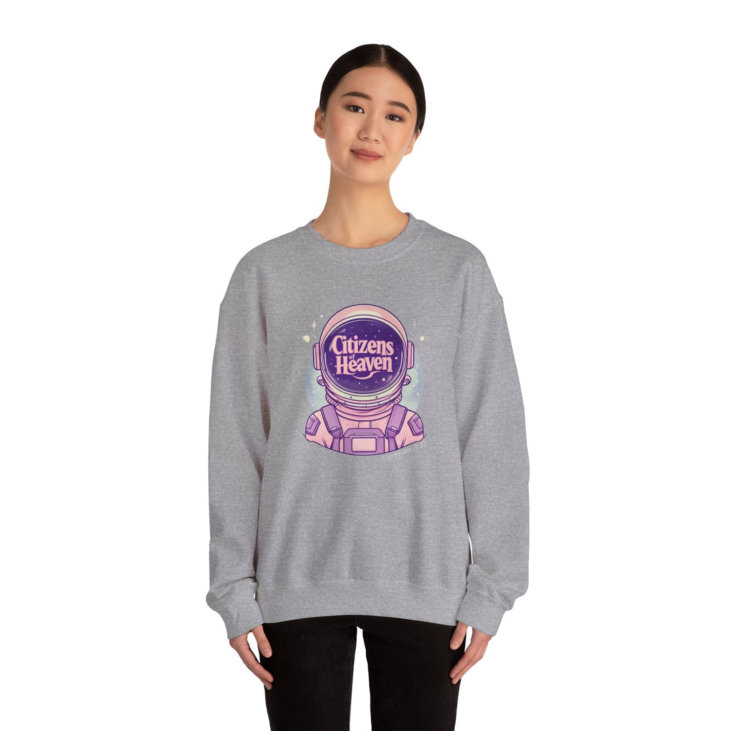 Pink Astronaut Crewneck Sweatshirt