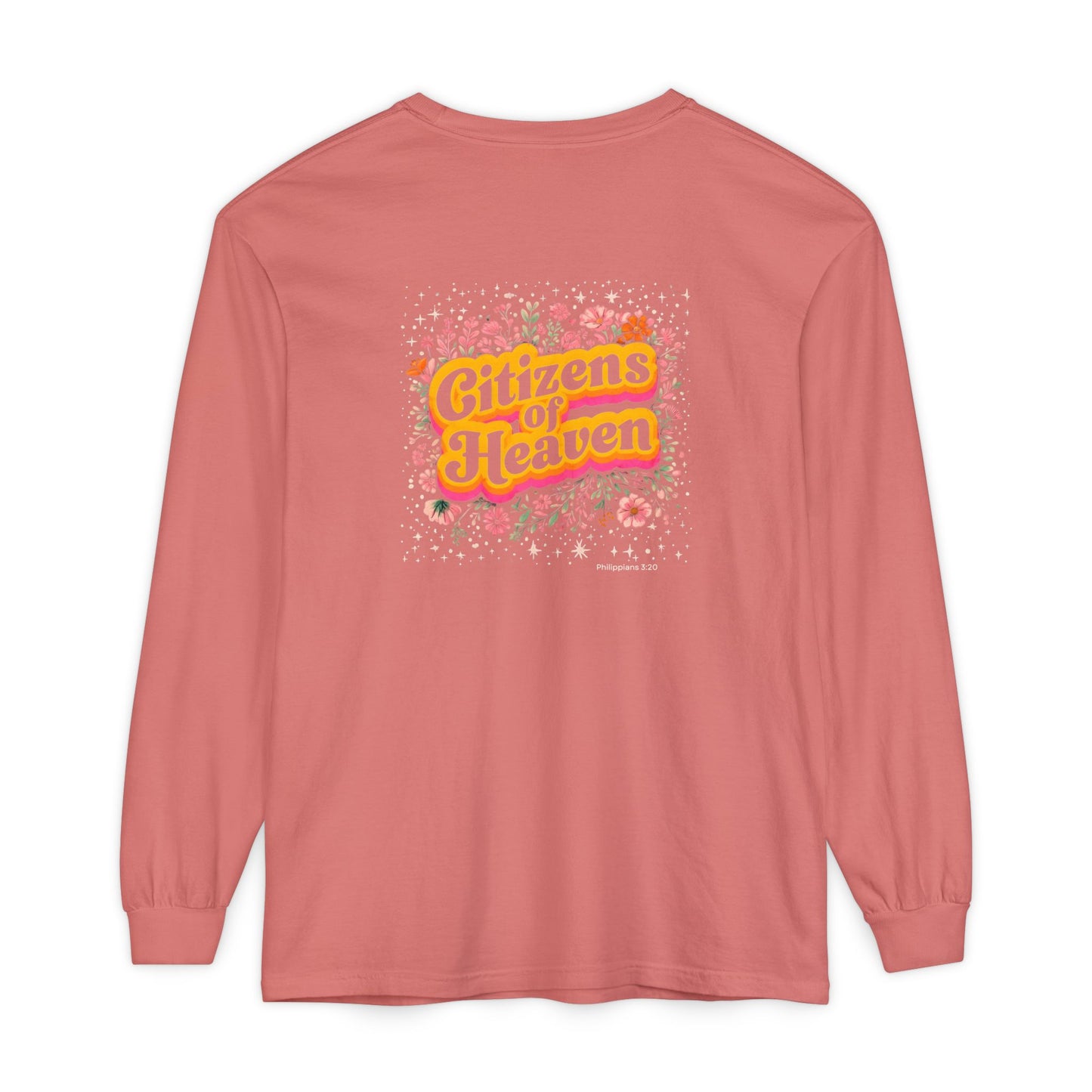Retro Stars and Flowers Long Sleeve T-shirt