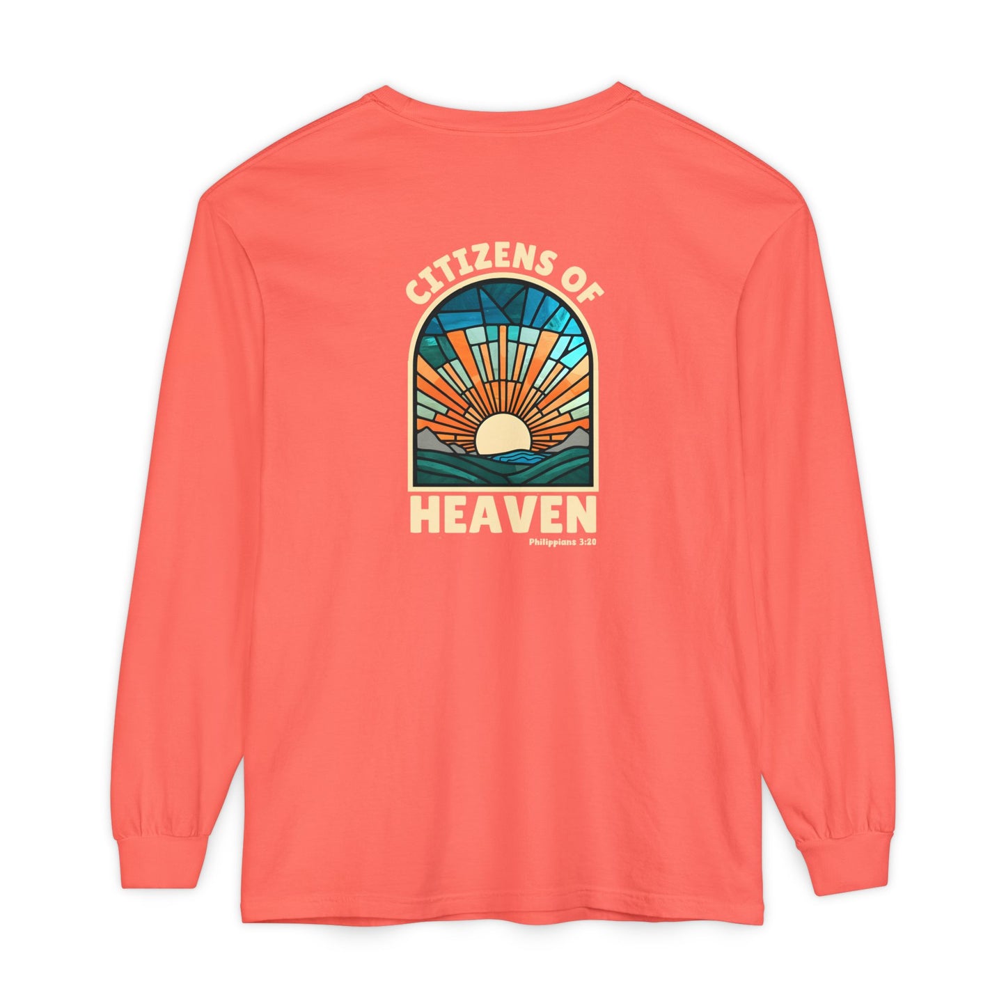 Mosaic Blue Unisex Long Sleeve T-shirt
