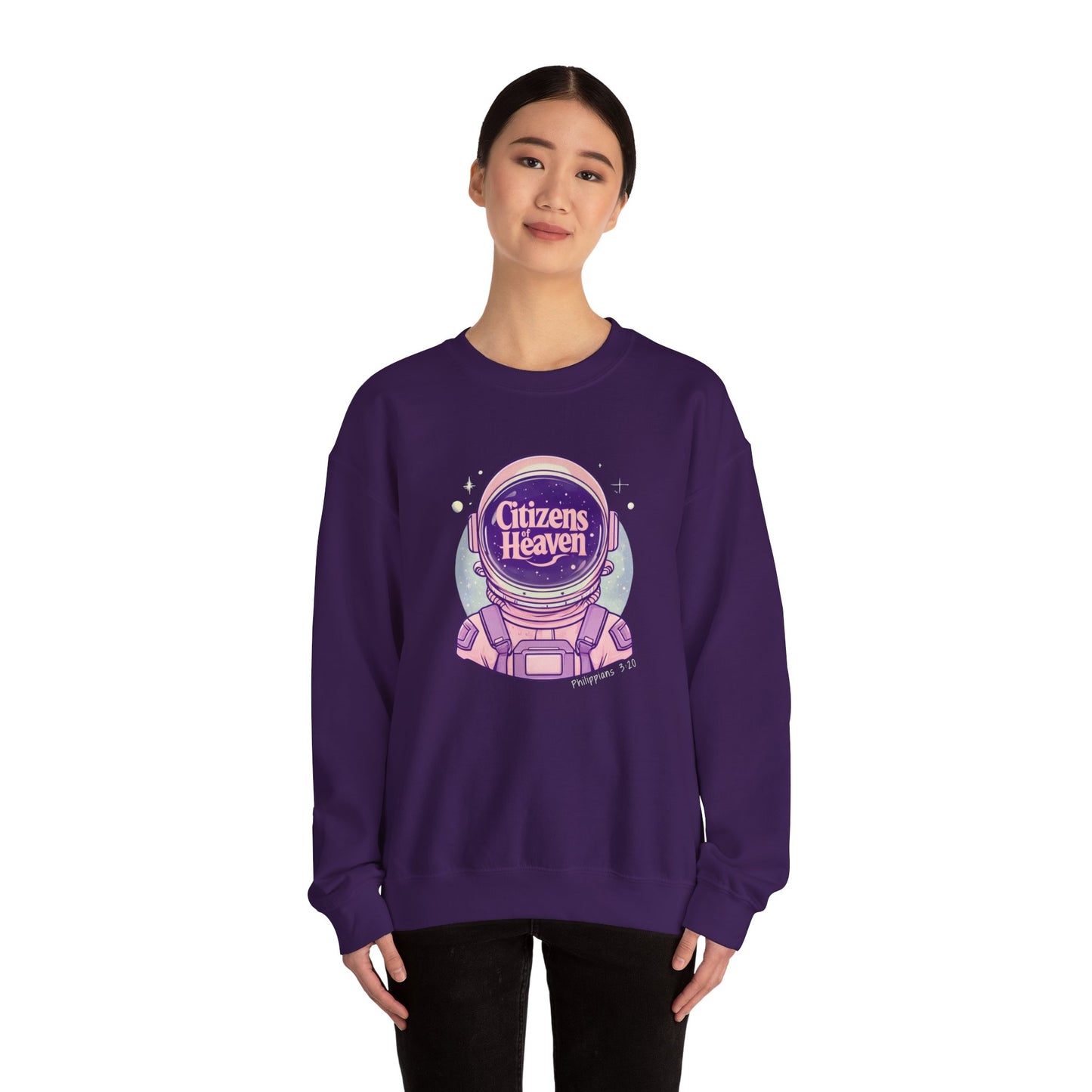 Pink Astronaut Crewneck Sweatshirt