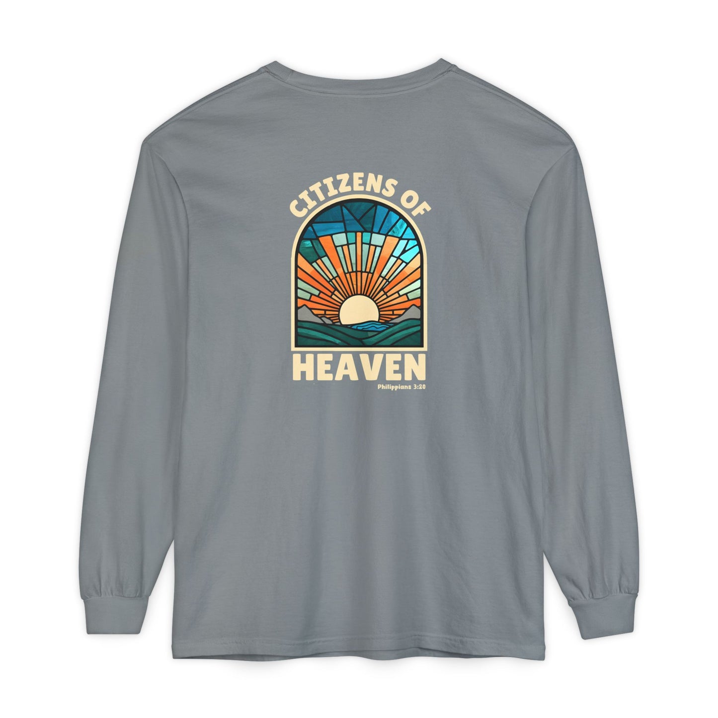 Mosaic Blue Unisex Long Sleeve T-shirt