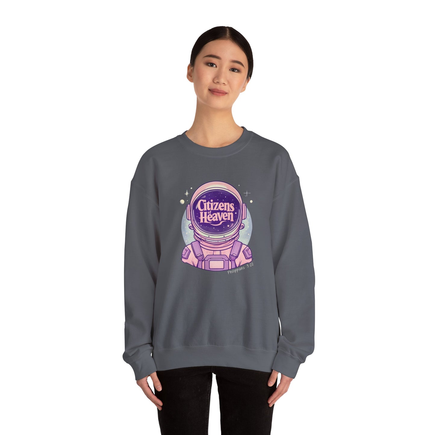 Pink Astronaut Crewneck Sweatshirt