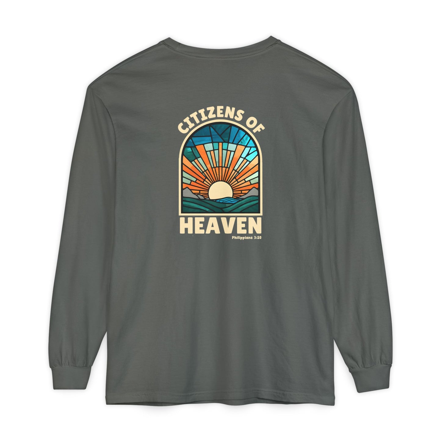Mosaic Blue Unisex Long Sleeve T-shirt