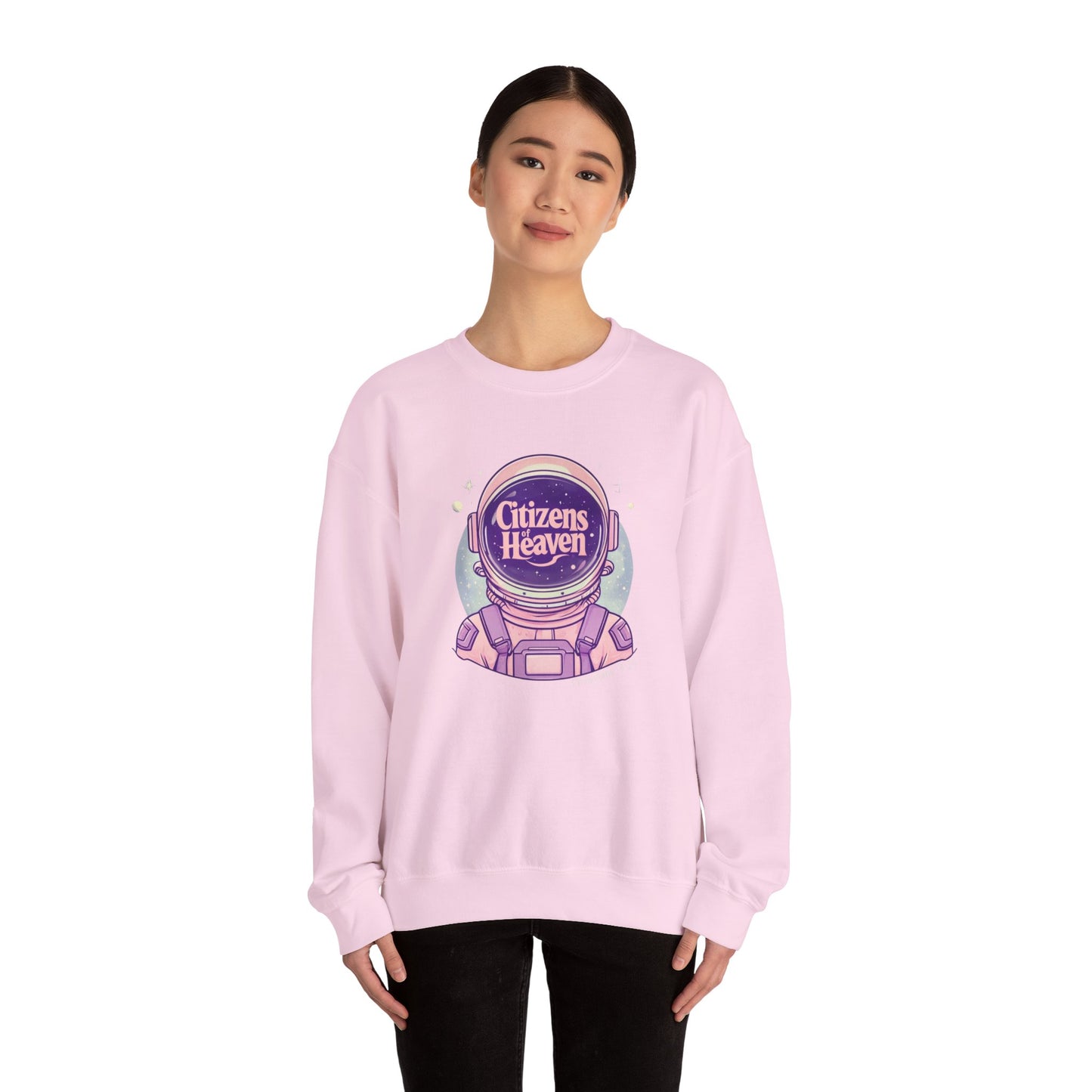 Pink Astronaut Crewneck Sweatshirt