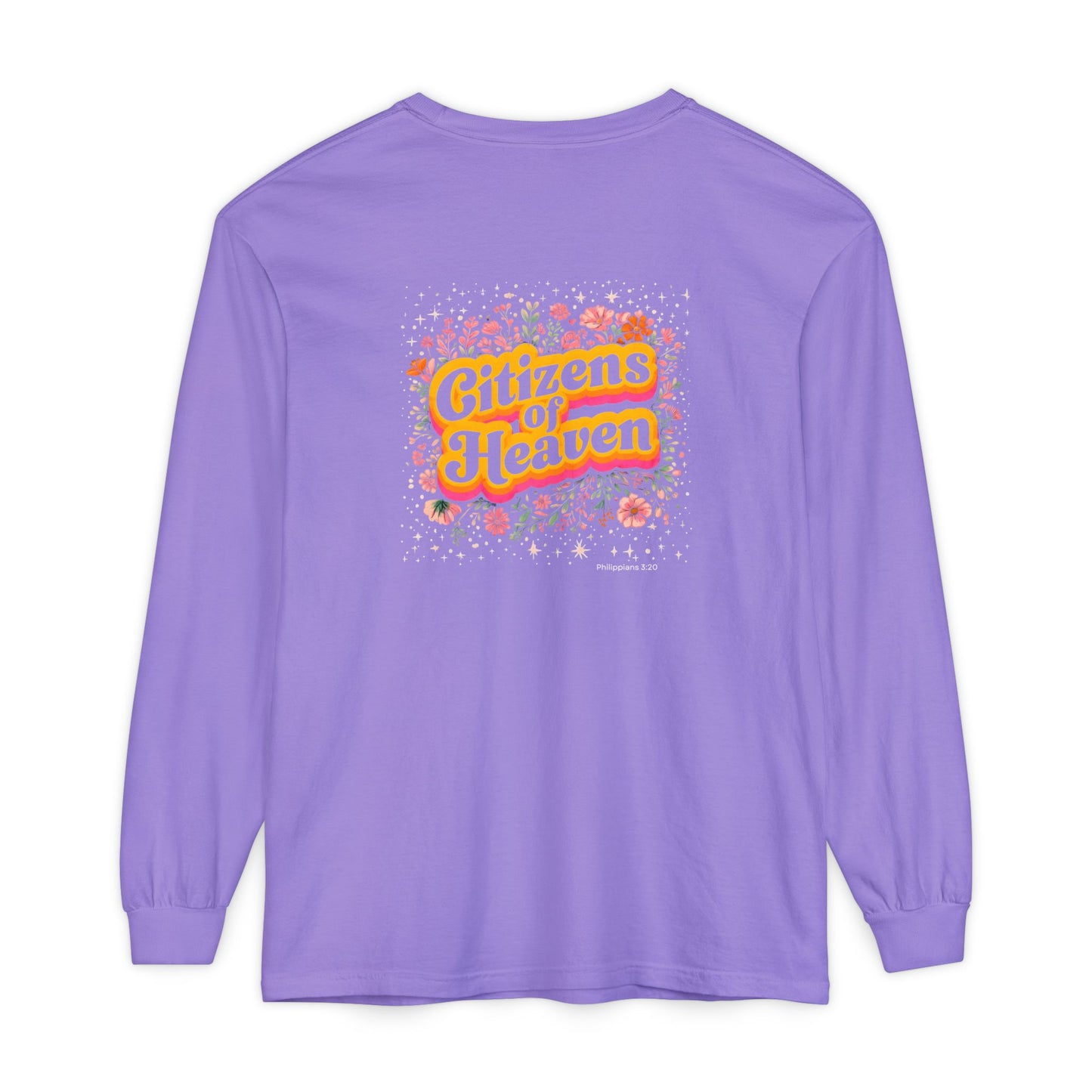 Retro Stars and Flowers Long Sleeve T-shirt