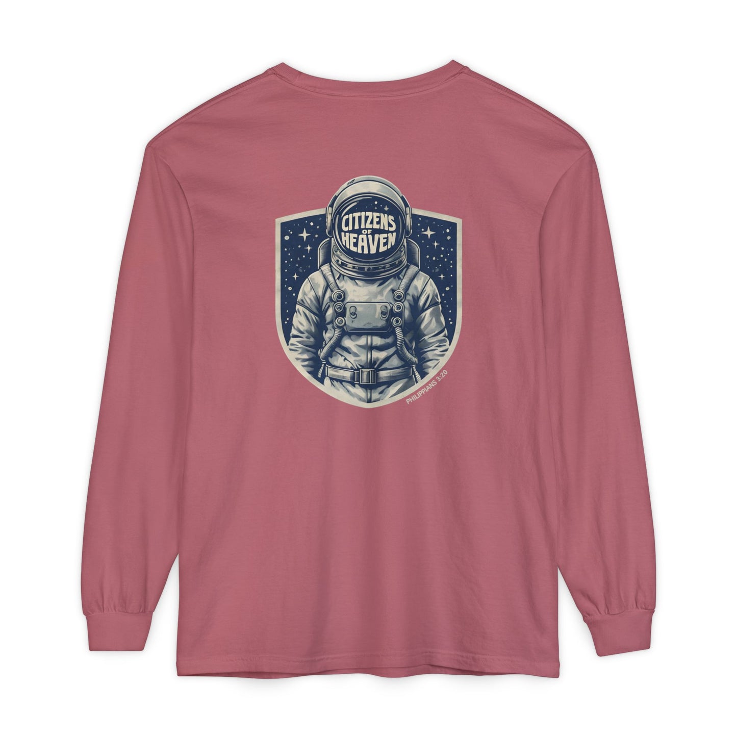 Shield Style Astronaut Unisex Long Sleeve T-shirt
