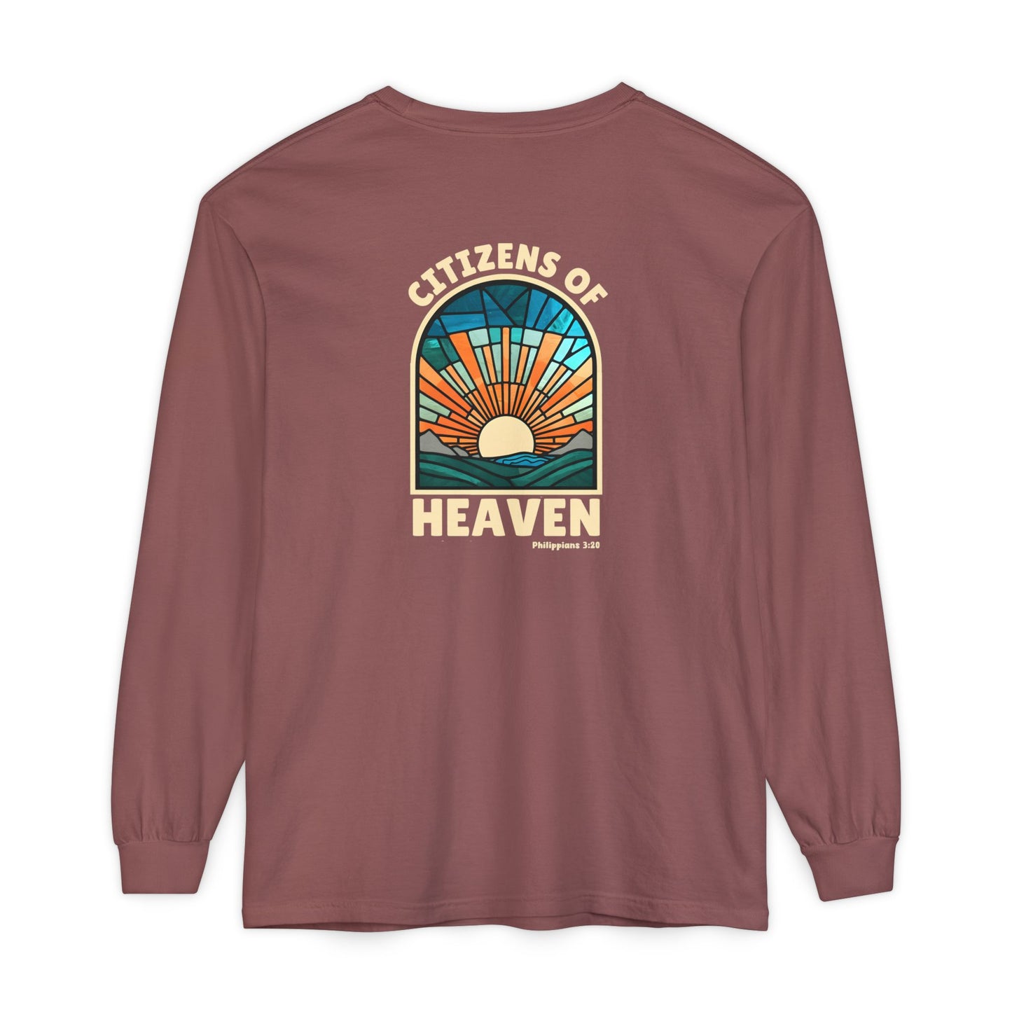 Mosaic Blue Unisex Long Sleeve T-shirt