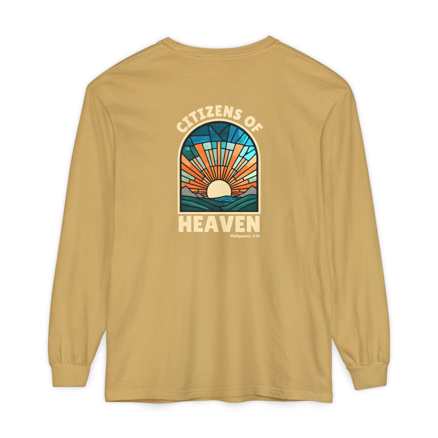 Mosaic Blue Unisex Long Sleeve T-shirt