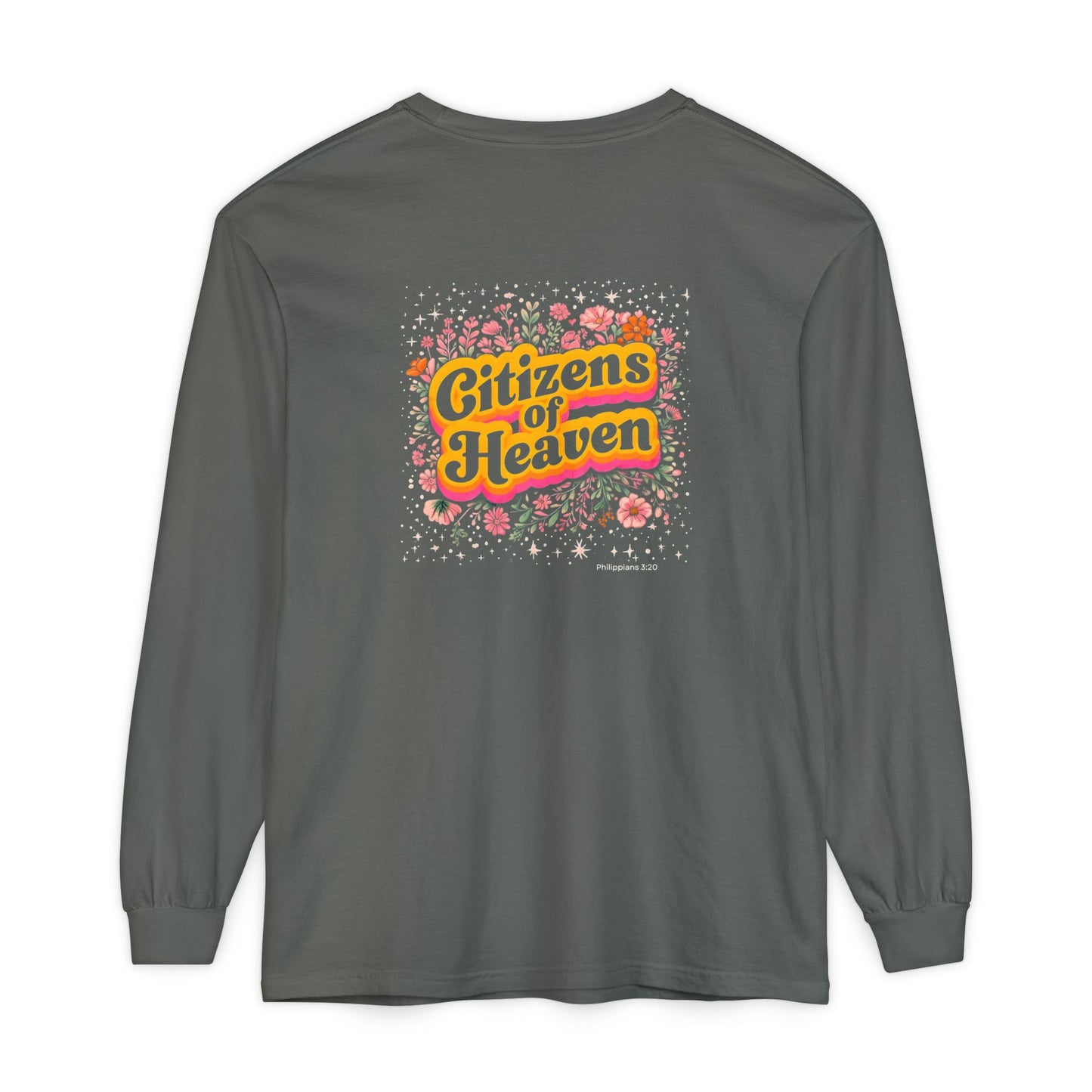 Retro Stars and Flowers Long Sleeve T-shirt