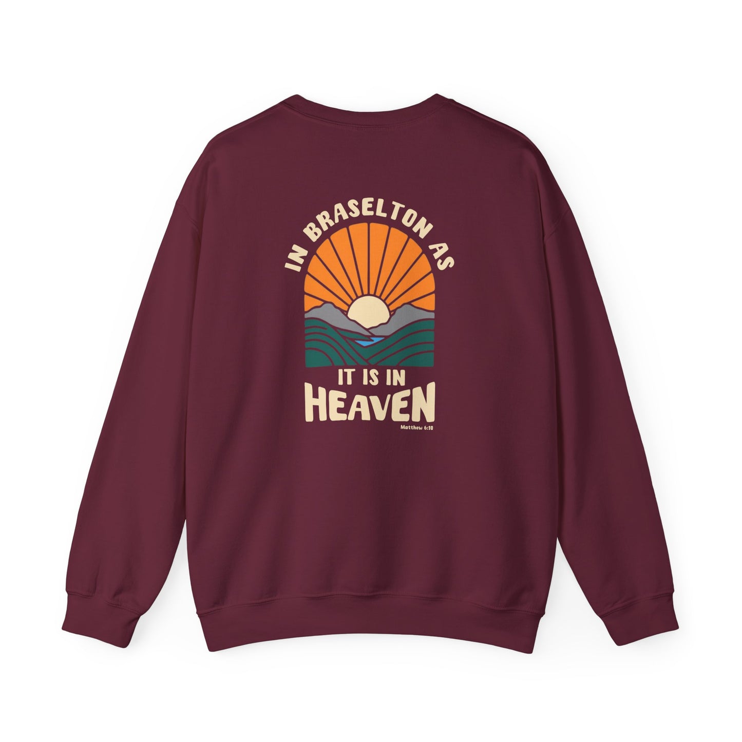 CUSTOMIZABLE In "your city" as it is in Heaven Crewneck Sweatshirt