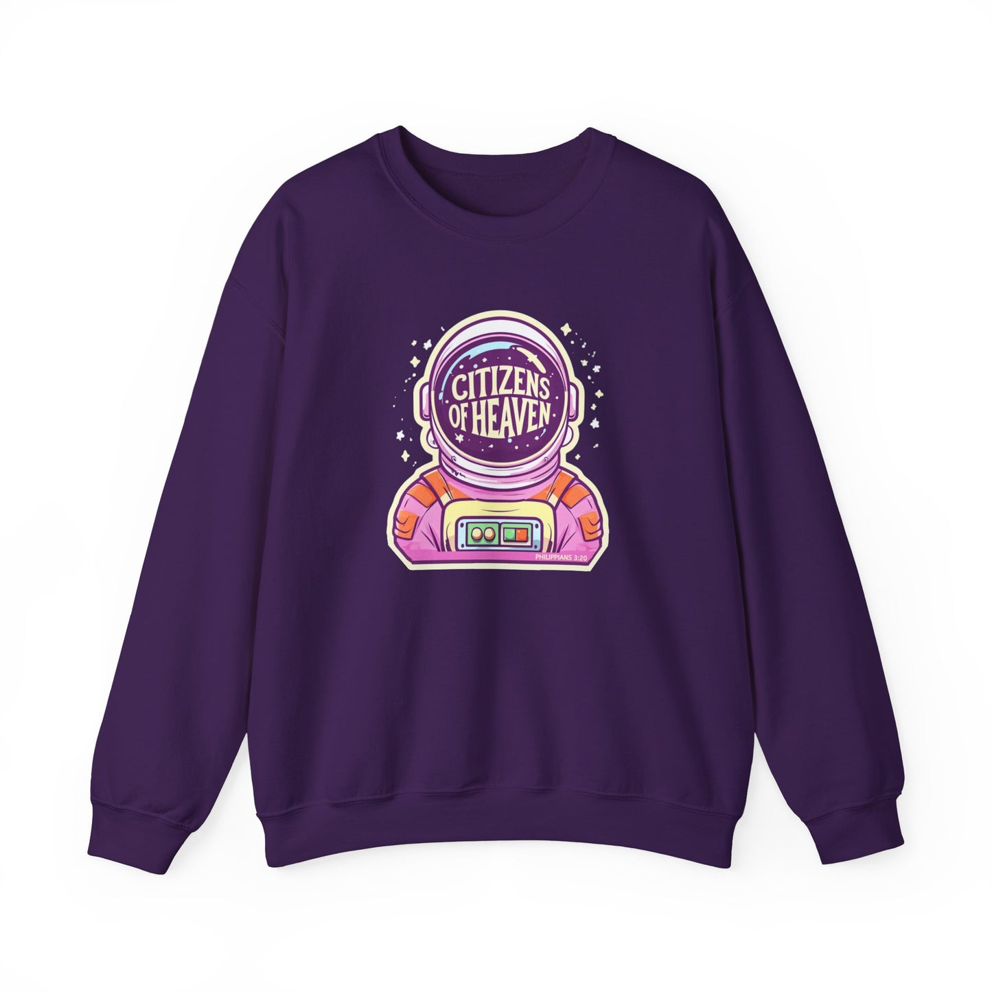 Bold Color Astronaut Crewneck Sweatshirt