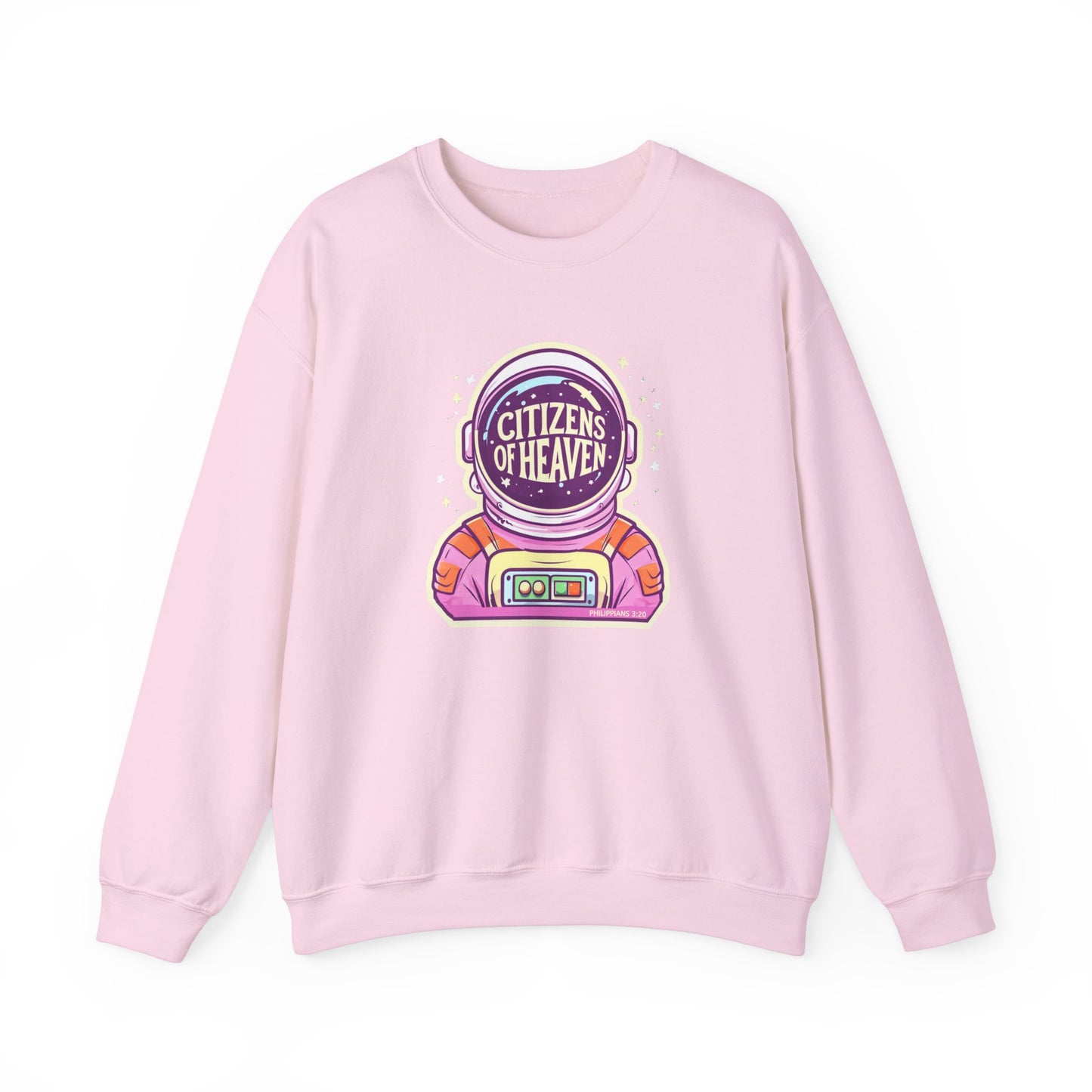 Bold Color Astronaut Crewneck Sweatshirt