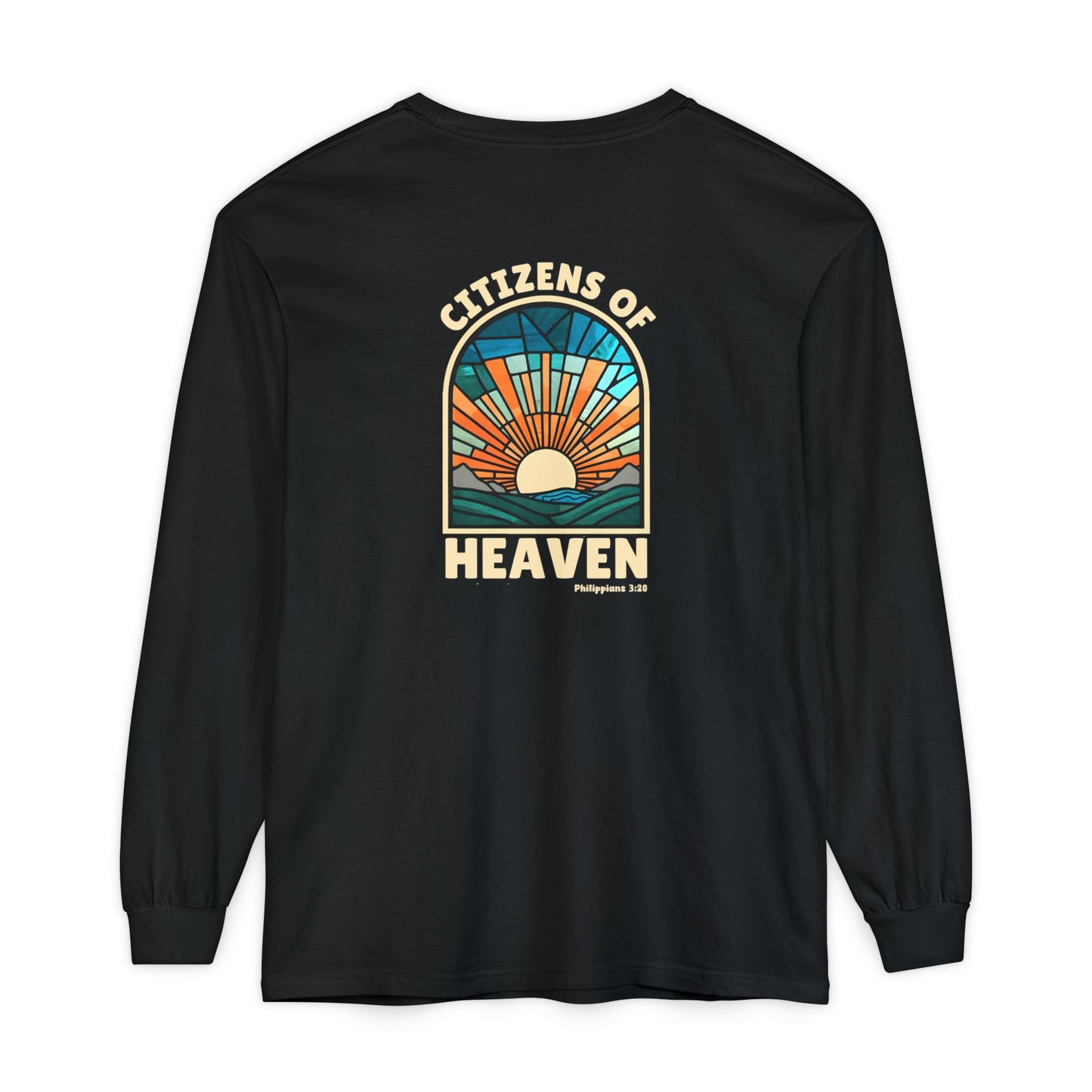 Mosaic Blue Unisex Long Sleeve T-shirt