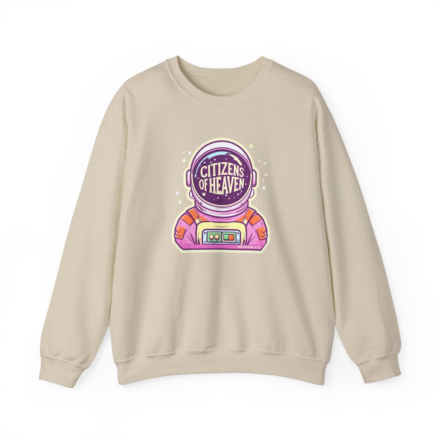 Bold Color Astronaut Crewneck Sweatshirt