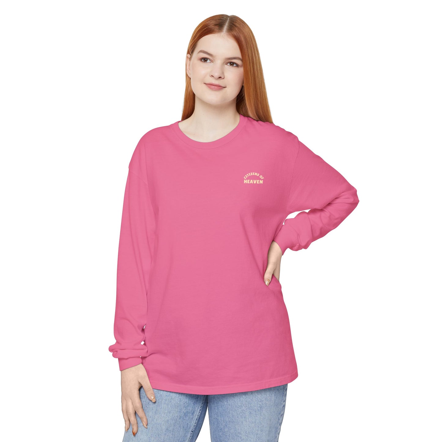 Mosaic Pink Unisex Long Sleeve T-shirt