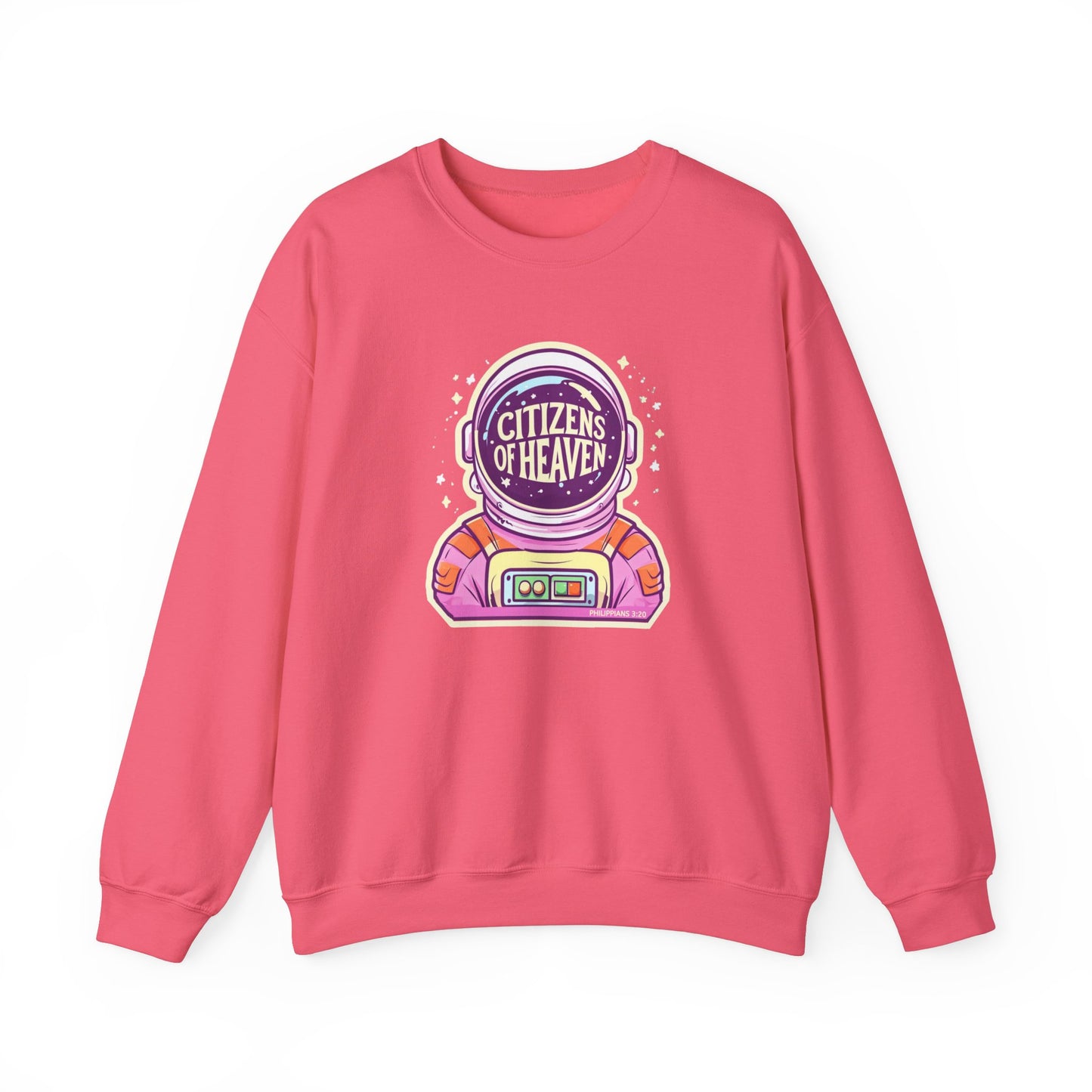 Bold Color Astronaut Crewneck Sweatshirt