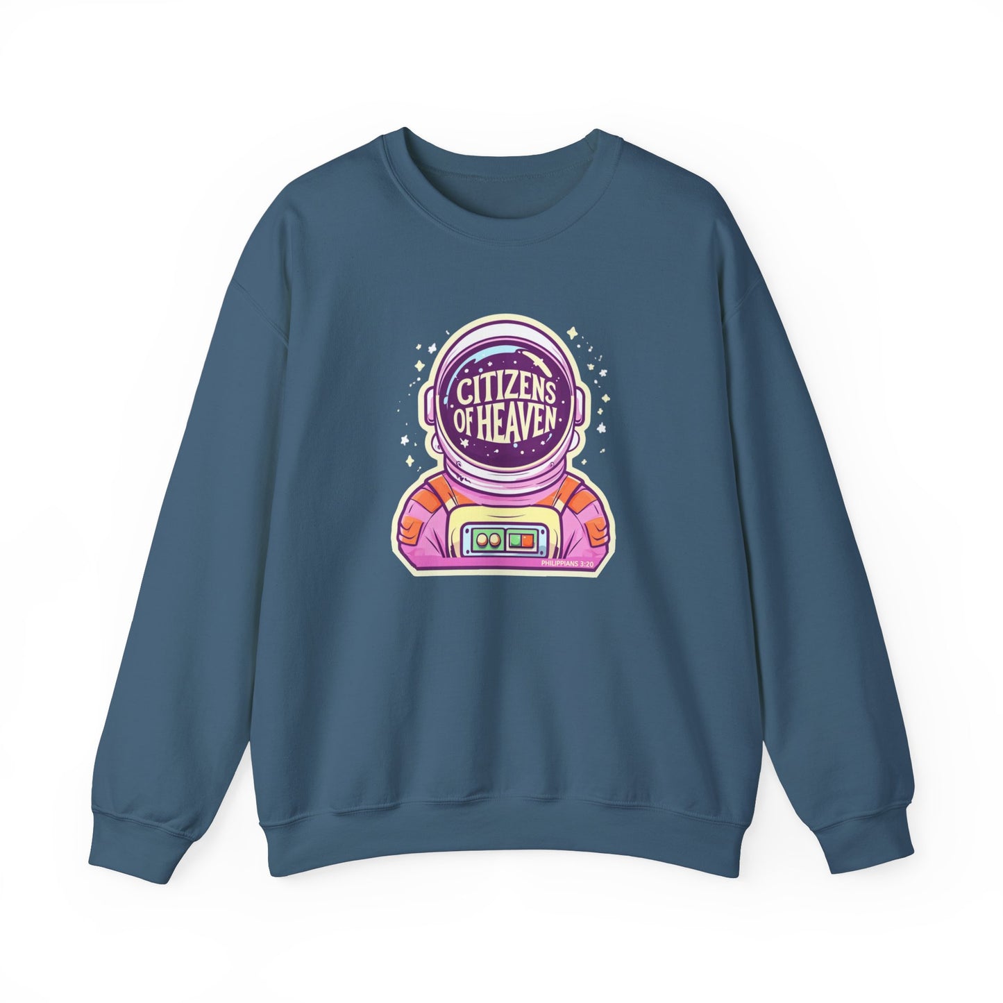 Bold Color Astronaut Crewneck Sweatshirt