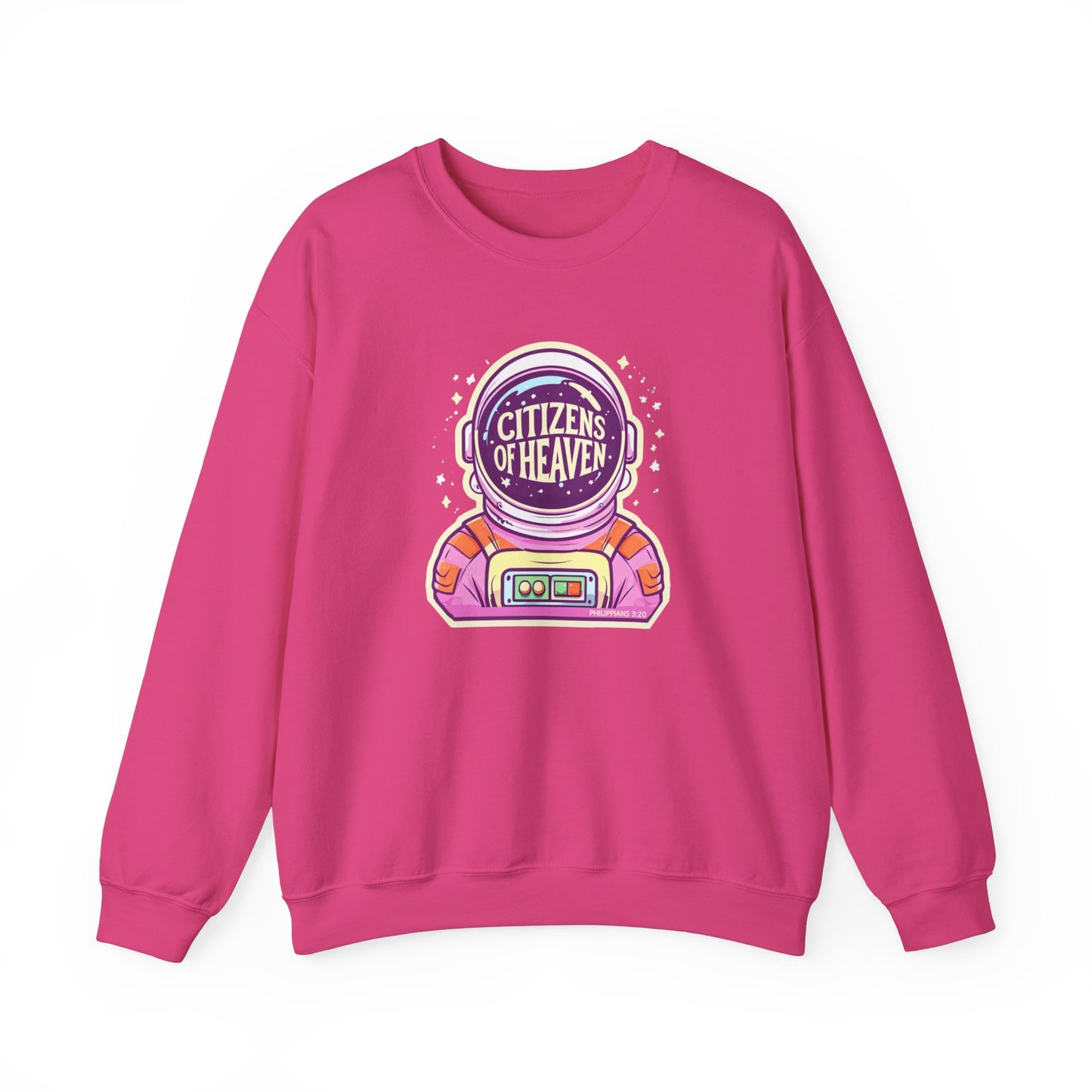 Bold Color Astronaut Crewneck Sweatshirt