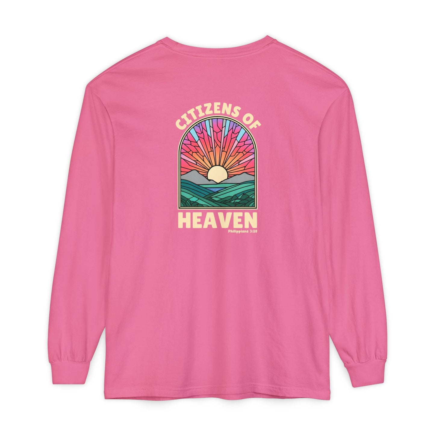 Mosaic Pink Unisex Long Sleeve T-shirt