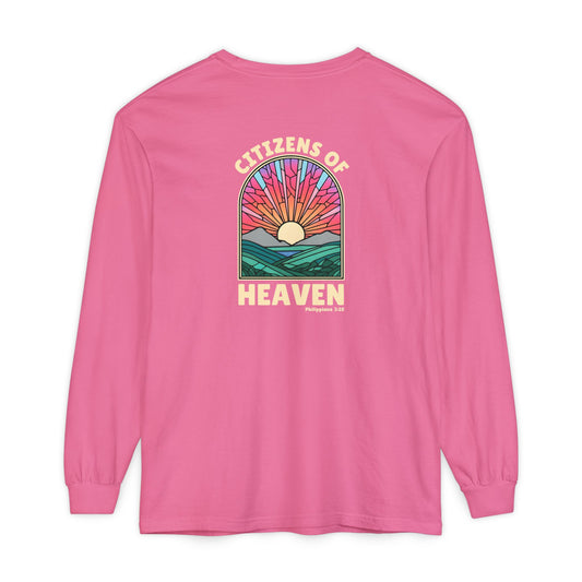 Mosaic Pink Unisex Long Sleeve T-shirt