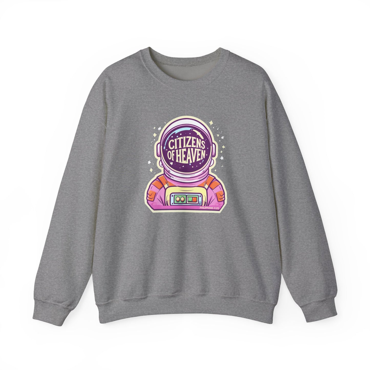 Bold Color Astronaut Crewneck Sweatshirt