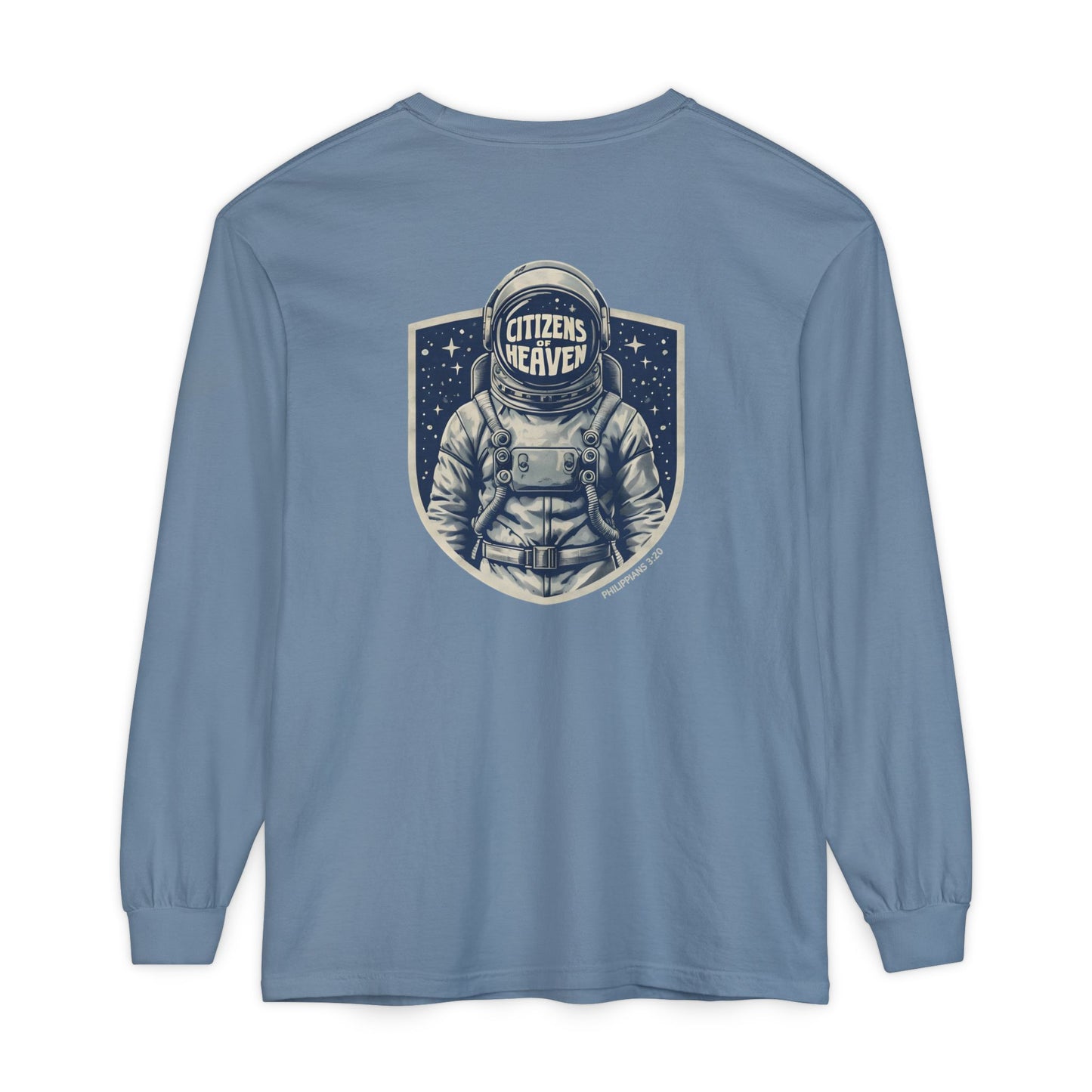 Shield Style Astronaut Unisex Long Sleeve T-shirt