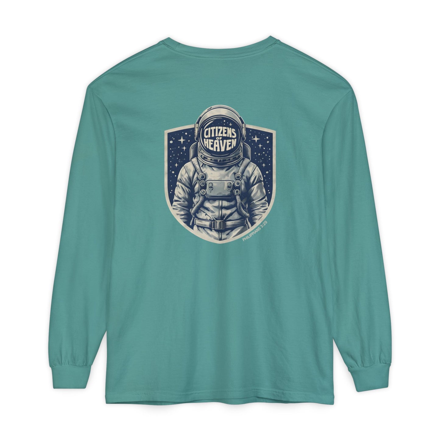 Shield Style Astronaut Unisex Long Sleeve T-shirt