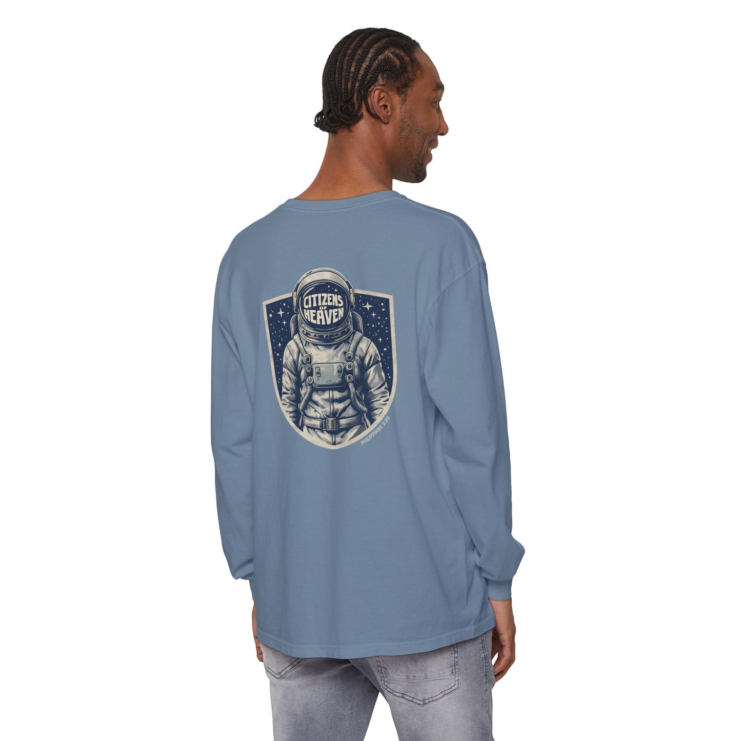 Shield Style Astronaut Unisex Long Sleeve T-shirt