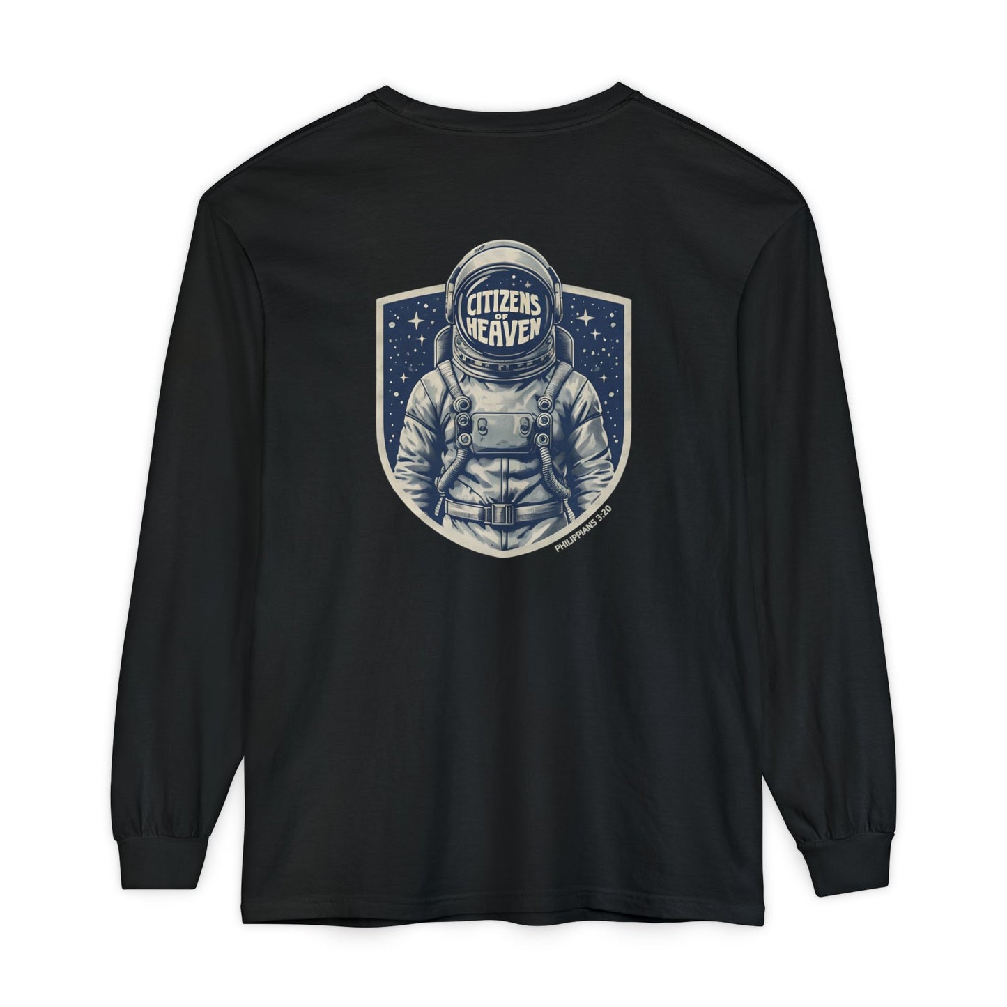 Shield Style Astronaut Unisex Long Sleeve T-shirt