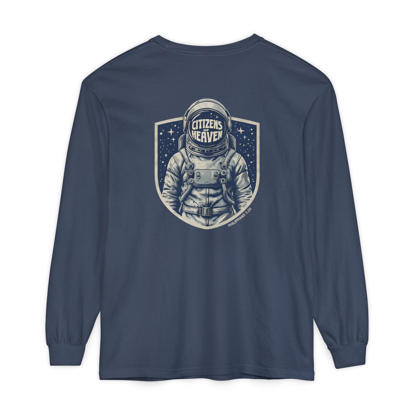 Shield Style Astronaut Unisex Long Sleeve T-shirt