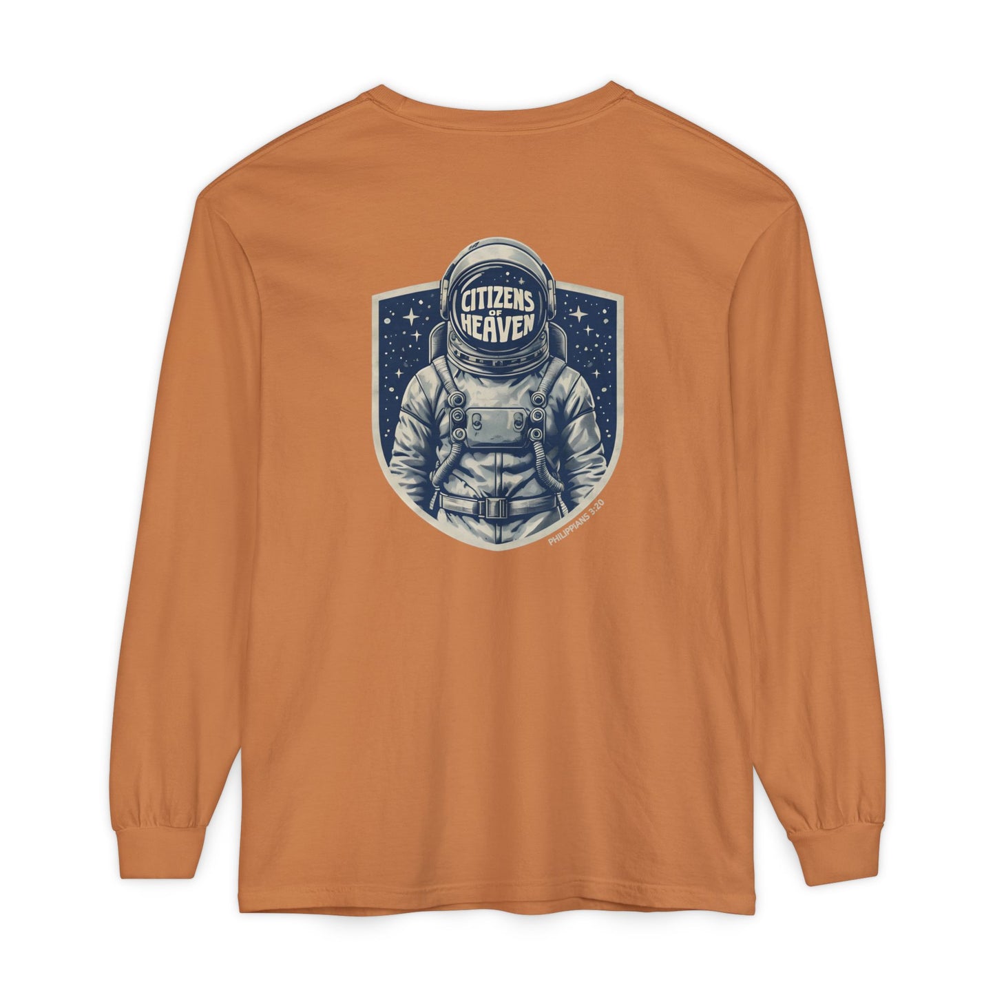 Shield Style Astronaut Unisex Long Sleeve T-shirt