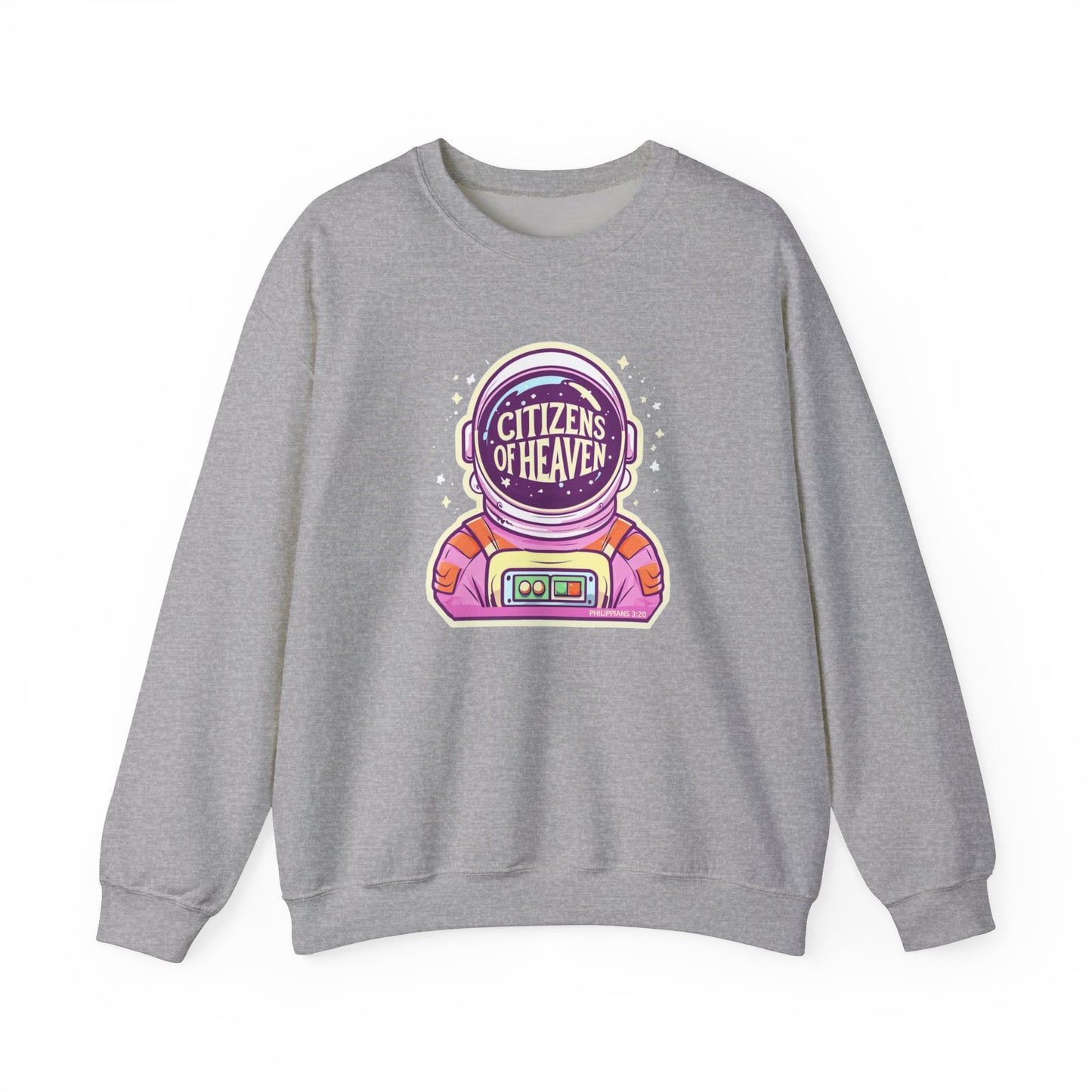 Bold Color Astronaut Crewneck Sweatshirt