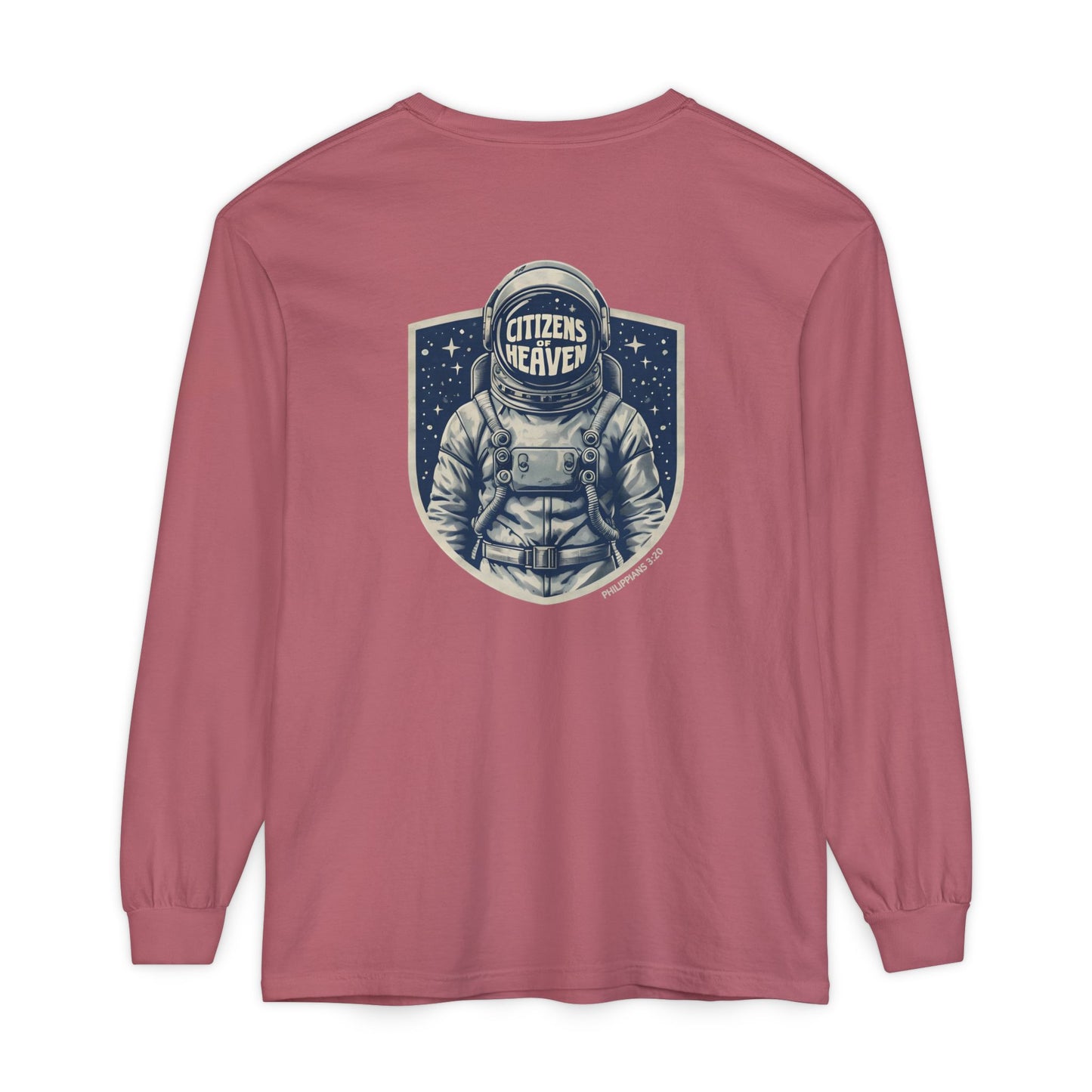 Shield Style Astronaut Unisex Long Sleeve T-shirt