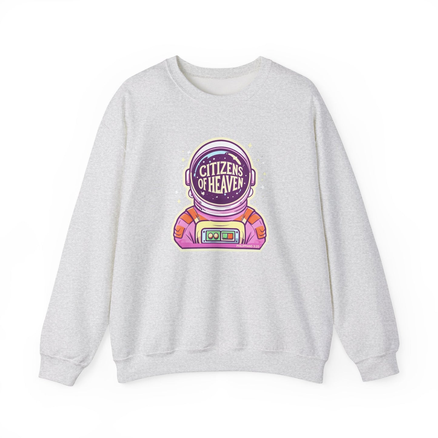 Bold Color Astronaut Crewneck Sweatshirt