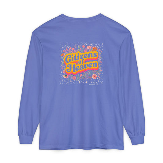 Retro Stars and Flowers Long Sleeve T-shirt