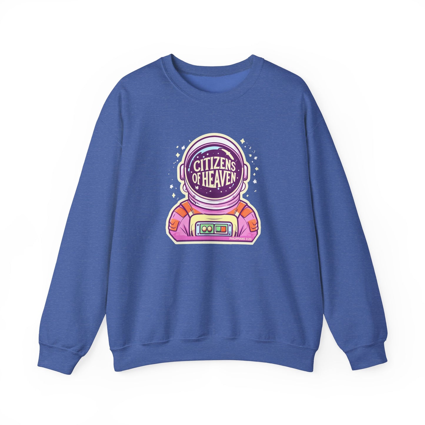 Bold Color Astronaut Crewneck Sweatshirt