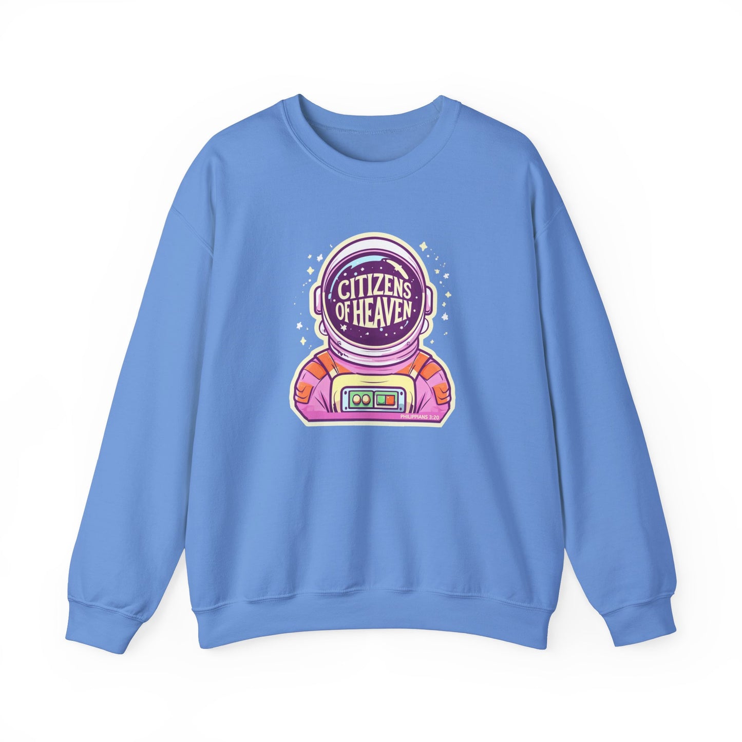 Bold Color Astronaut Crewneck Sweatshirt