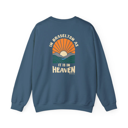 CUSTOMIZABLE In "your city" as it is in Heaven Crewneck Sweatshirt